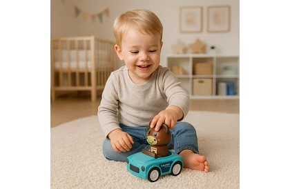 Senzorická autíčka se zvířátky 4 v 1