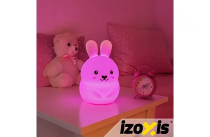 Dětská LED noční lampička RGB – Králík LED