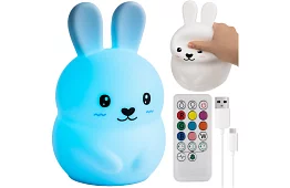 Dětská LED noční lampička RGB – Králík LED