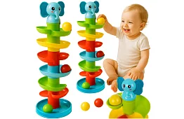 Dětská věž s míčky – kuličková dráha