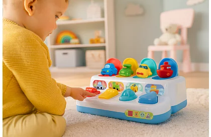 Vzdělávací hračka s vyskakovacími vozidly