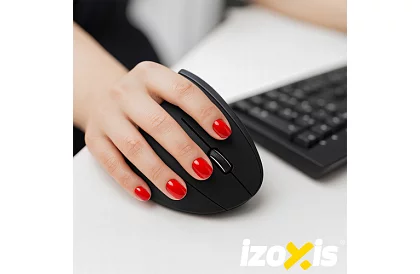 Bezdrátová ergonomická vertikální myš – USB 2,4 GHz