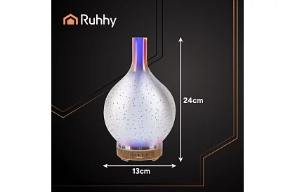 Ultrazvuková aroma lampa 200 ml + 3 vonné oleje