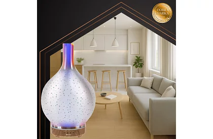 Ultrazvuková aroma lampa 200 ml + 3 vonné oleje