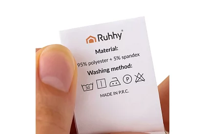 Univerzální potahy na židle se vzorem – sada 6 ks – červené