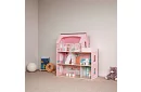Dřevěný domeček pro panenky s LED osvětlením + nábytek a doplňky