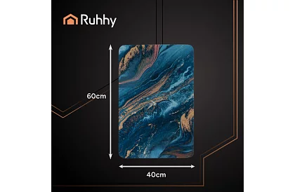 Koupelnová předložka v moderním designu – rychleschnoucí 60 × 40 cm