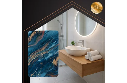 Koupelnová předložka v moderním designu – rychleschnoucí 60 × 40 cm