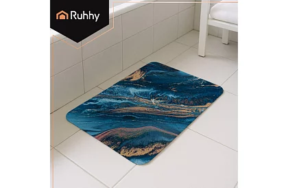 Koupelnová předložka v moderním designu – rychleschnoucí 60 × 40 cm