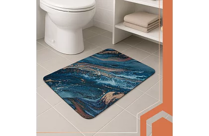 Koupelnová předložka v moderním designu – rychleschnoucí 60 × 40 cm