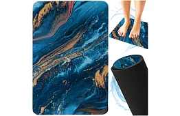 Koupelnová předložka v moderním designu – rychleschnoucí 60 × 40 cm