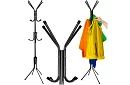 Stojanový věšák na oděvy 170 cm – černý