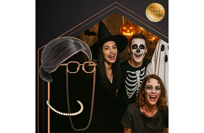 Karnevalový kostým babičky – 5dílná sada