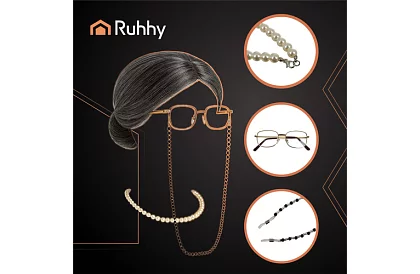 Karnevalový kostým babičky – 5dílná sada