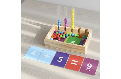 Dřevěný vzdělávací třídič kuliček