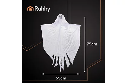 Duch k zavěšení 3 kusy – Halloweenská dekorace 75 cm