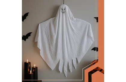 Duch k zavěšení 3 kusy – Halloweenská dekorace 75 cm