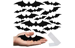 3D samolepky netopýr – 4 velikosti, 56 kusů