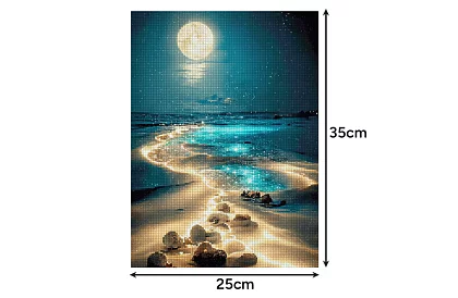 Diamantové malování 5D – západ slunce