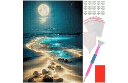 Diamantové malování 5D – západ slunce