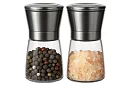 Ruční skleněné mlýnky na koření – sada 2 kusy