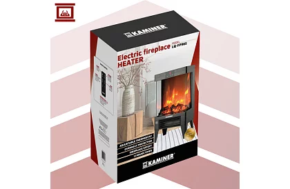 Elektrický krb s efektem ohně – 2000 W – ventilátor s funkcí vytápění