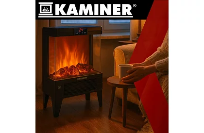 Elektrický krb s efektem ohně – 2000 W – ventilátor s funkcí vytápění