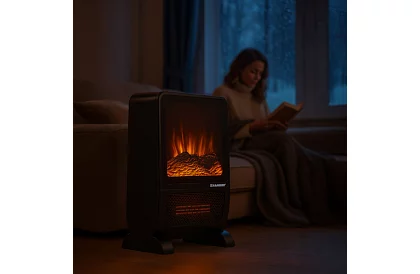 Elektrický krb KAMINER 2000 W – efekt hořícího ohně