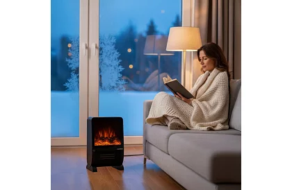 Elektrický krb KAMINER 2000 W – efekt hořícího ohně