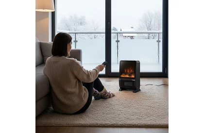 Elektrický krb KAMINER 2000 W – efekt hořícího ohně