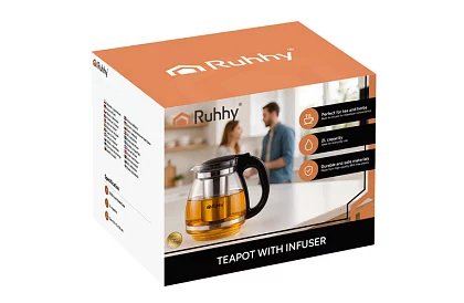 Skleněná konvice na čaj s louhovačem – 2 l