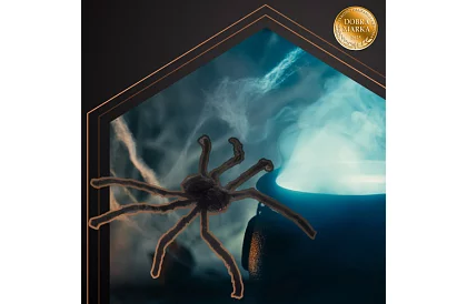 Umělý chlupatý pavouk 50 cm – černý