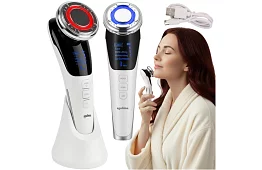 Ultrazvukový masážní přístroj na obličej 5 v 1 – bezjehlová mezoterapie