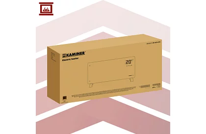 Elektrický skleněný radiátor Zelva 2500W, Wifi, bílý + dálkové ovládání