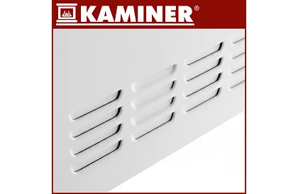 Elektrický skleněný radiátor Zelva 2500W, Wifi, bílý + dálkové ovládání