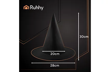 Čarodějnický klobouk – černý