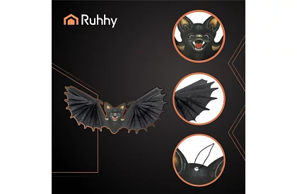 Závěsný netopýr 60 cm – dekorace