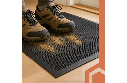 Gumová protiskluzová rohožka – 60 × 90 cm