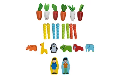 Dřevěné autíčko – Montessori třidič tvarů