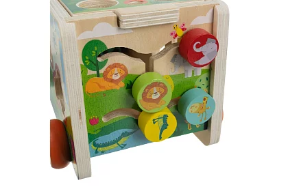 Dřevěné autíčko – Montessori třidič tvarů