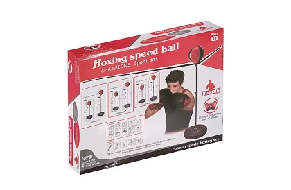 Boxovací hruška a rukavice – boxerská sada 3 v 1