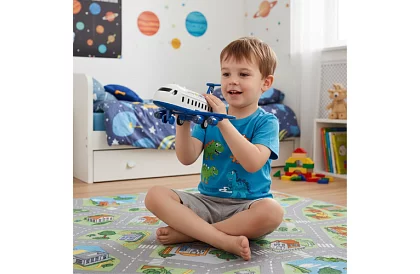 Skládací letadlo – interaktivní parkoviště s auty