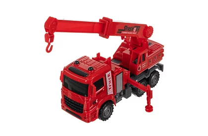 Sada hasičských aut s pohyblivými částmi – 6 kusů