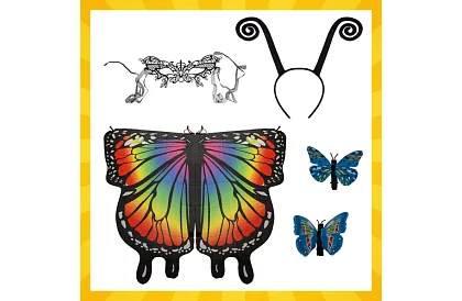 Dětský kostým – velký motýl s příslušenstvím