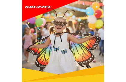 Dětský kostým – velký motýl s příslušenstvím