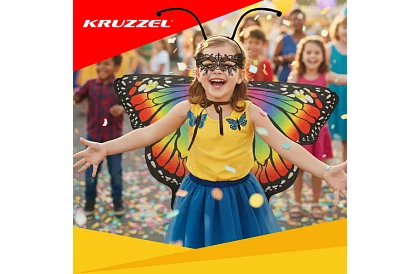 Dětský kostým – velký motýl s příslušenstvím