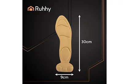 Měkké vložky do bot s ochranou paty – béžové