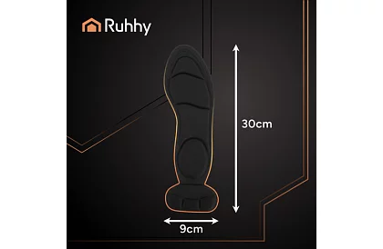 Měkké vložky do bot s ochranou paty – černé