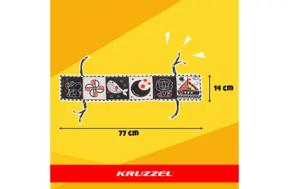 Senzorická kniha - kontrastní hračka pro miminka 0+