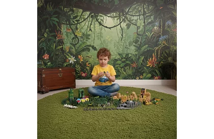 Vojenská základna – armádní figurky, tank, zbraně